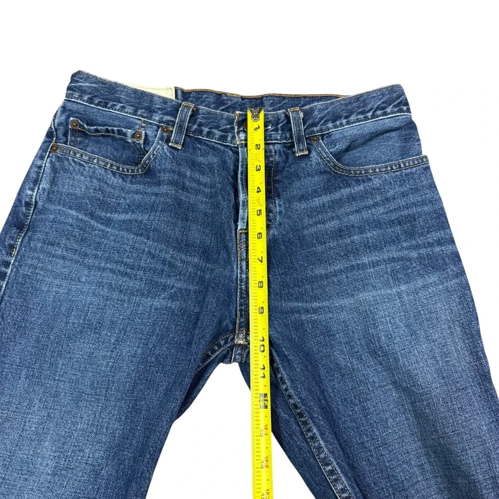 Hollister Button Fly Straight Leg Cotton Jeans Men's 30x32 (Fits 30x31 5/8)